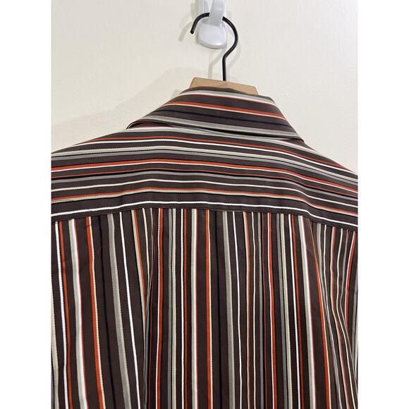 Etro Milano Stripe Button Down Dress Shirt 40 Quiet Luxury Old Money Preppy Club - Picture 9 of 14